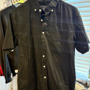 Club Room Black and White Polka Dot Men's Shirt